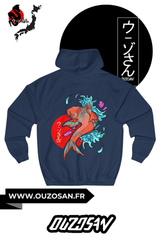 Hoodie Carpe Koï - OUZOSAN
