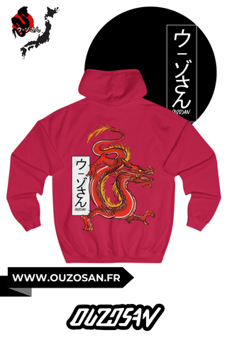 Hoodie Red Dragon - OUZOSAN