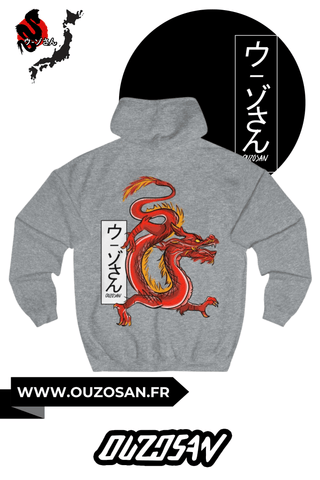Hoodie Red Dragon - OUZOSAN