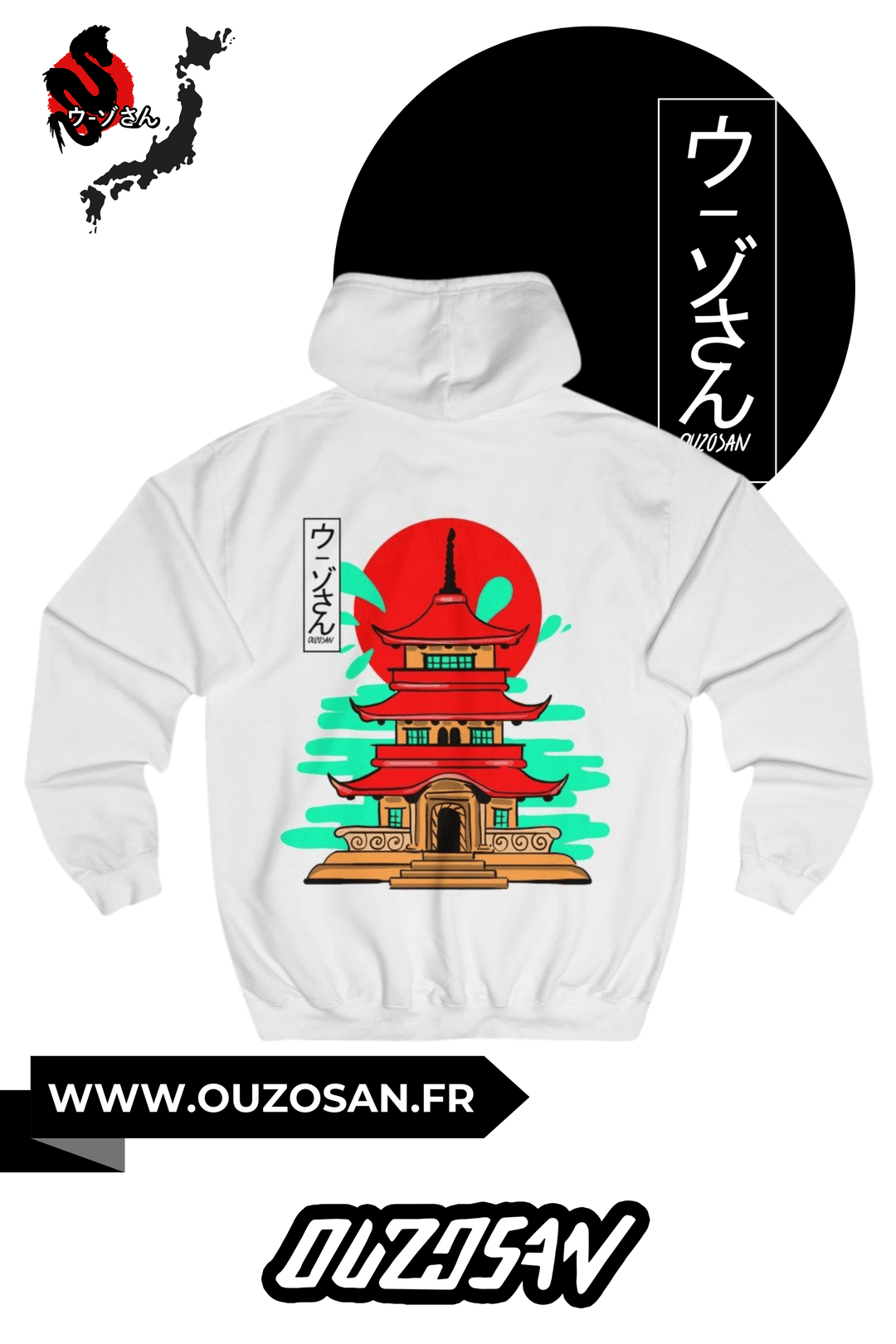 Hoodie Temple - OUZOSAN