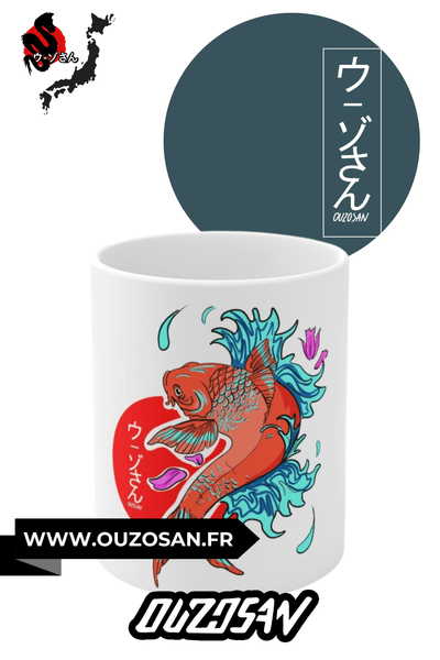 Mug en céramique Carpe Koï - OUZOSAN