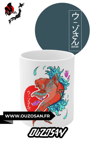 Mug en céramique Carpe Koï - OUZOSAN