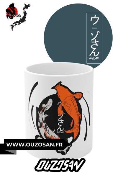 Mug en céramique Carpes Koï - OUZOSAN