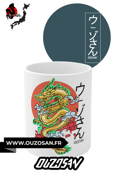 Mug en céramique Gold Dragon - OUZOSAN