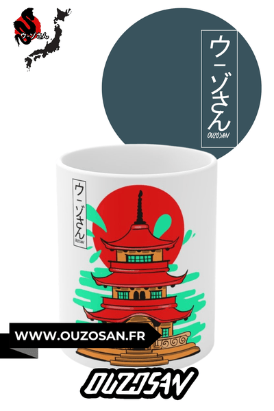 Mug en céramique Temple - OUZOSAN
