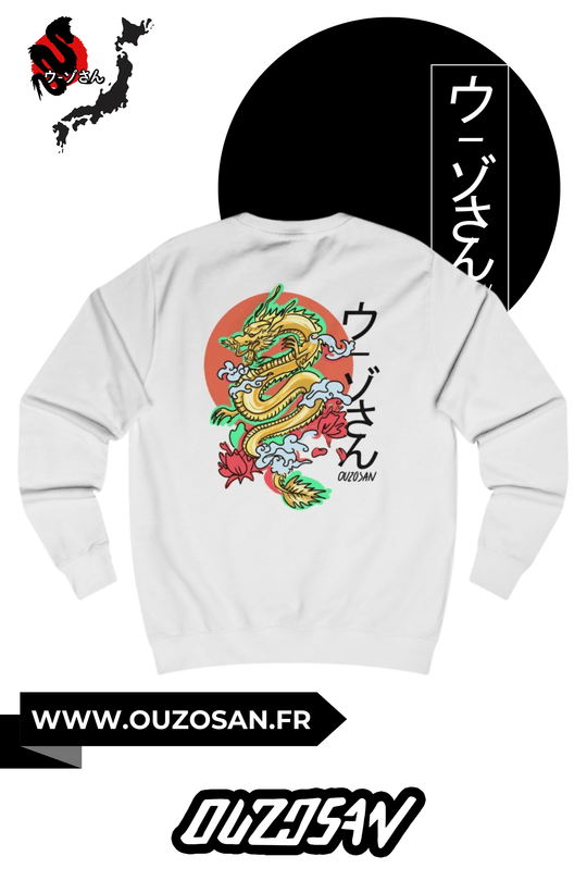 Sweatshirt Gold Dragon - OUZOSAN