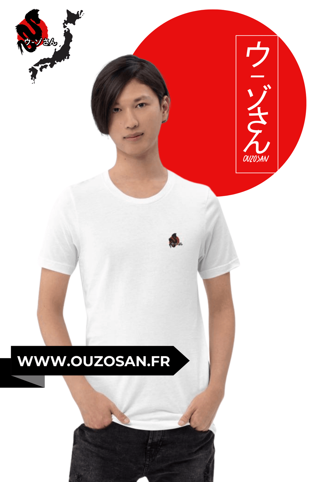 T-shirt Brodé OUZOSAN / ウーゾさん - OUZOSAN