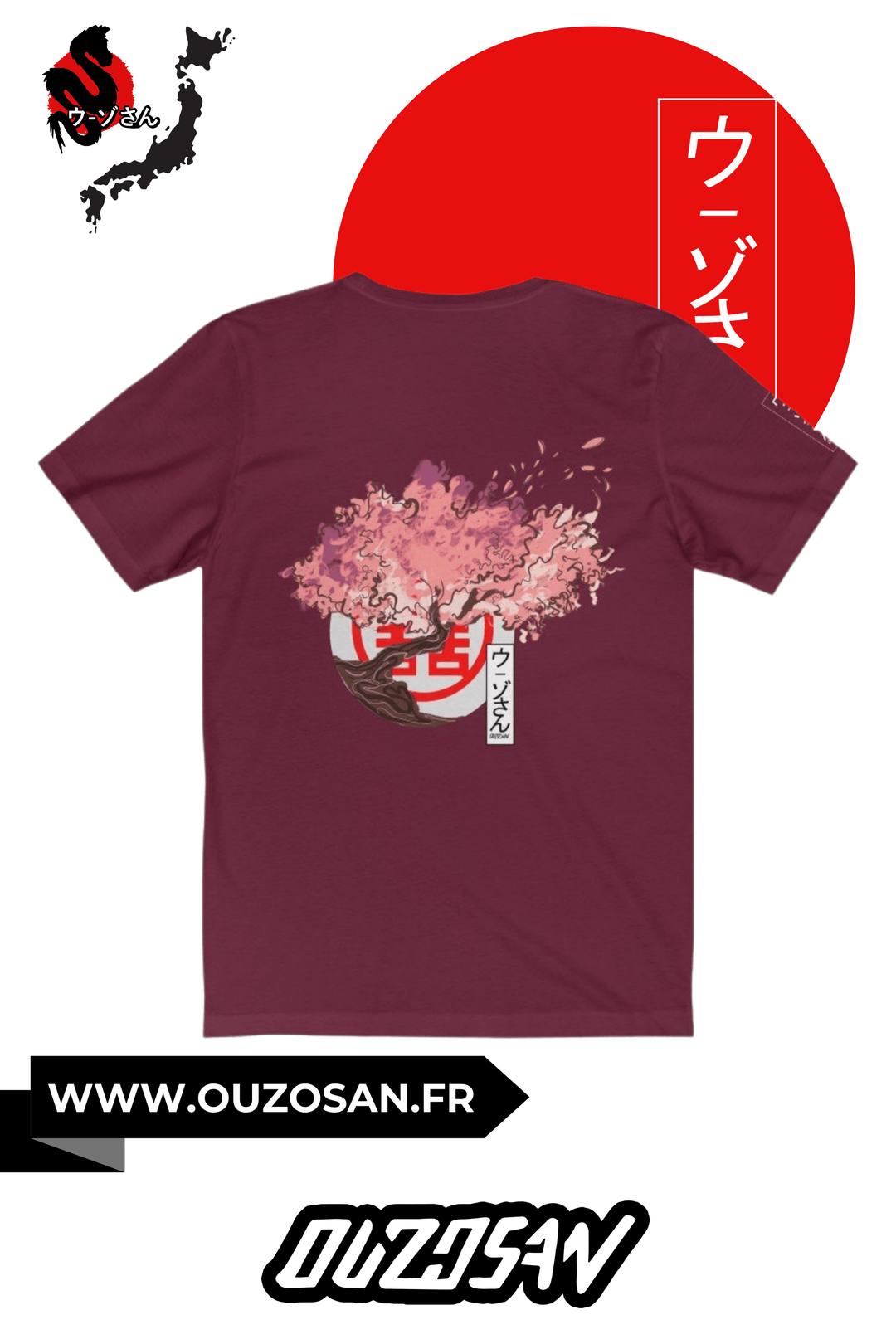 T-Shirt Cerisier - OUZOSAN