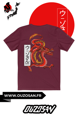 T-Shirt Red Dragon - OUZOSAN