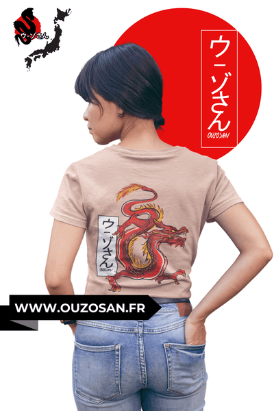 T-Shirt Red Dragon - OUZOSAN