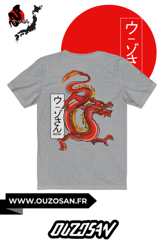 T-Shirt Red Dragon - OUZOSAN