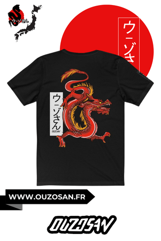 T-Shirt Red Dragon - OUZOSAN