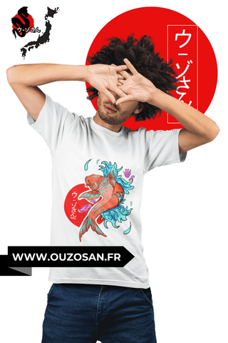 T-Shirt simple Carpe Koï - OUZOSAN