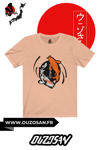 T-Shirt simple Carpes Koï - OUZOSAN