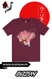 T-Shirt simple Cerisier - OUZOSAN