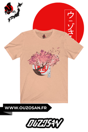 T-Shirt simple Cerisier - OUZOSAN