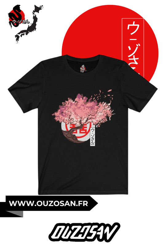 T-Shirt simple Cerisier - OUZOSAN