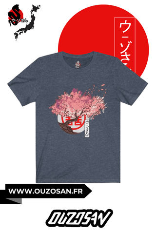 T-Shirt simple Cerisier - OUZOSAN