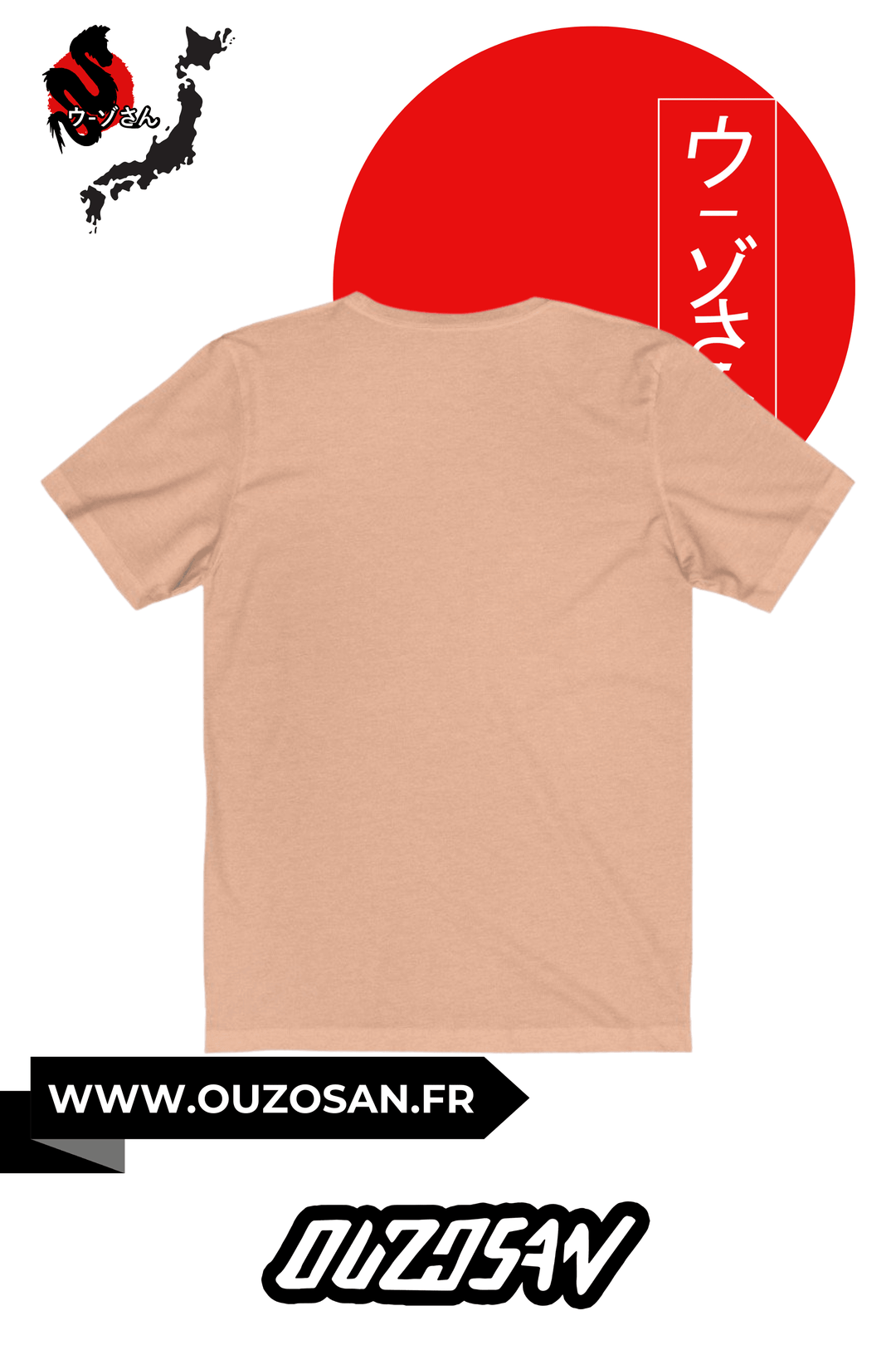 T-Shirt simple Gold Dragon - OUZOSAN