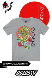 T-Shirt simple Gold Dragon - OUZOSAN
