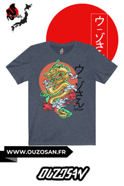 T-Shirt simple Gold Dragon - OUZOSAN