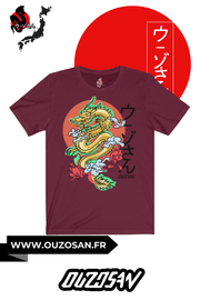 T-Shirt simple Gold Dragon - OUZOSAN