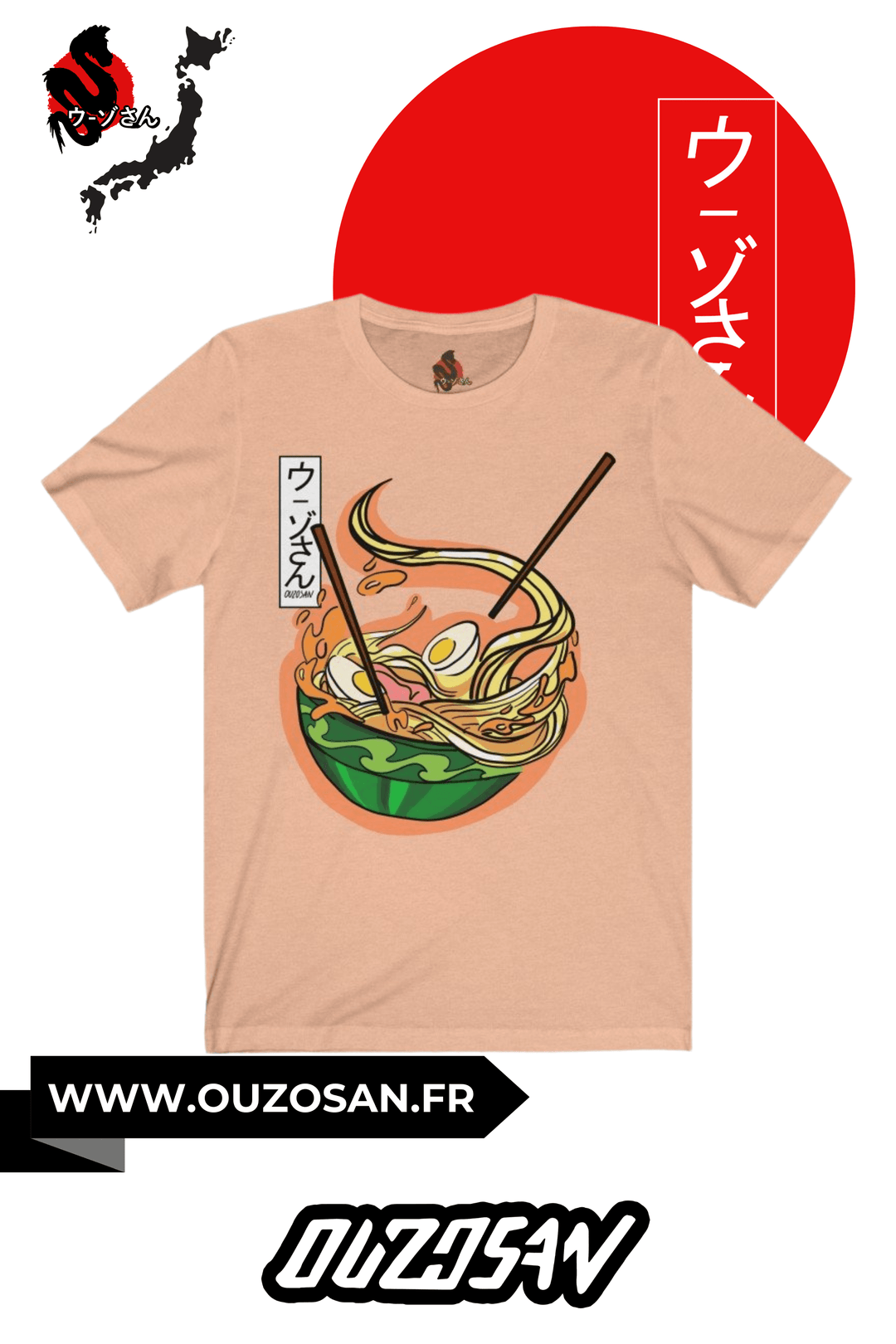 T-Shirt simple Ramen - OUZOSAN