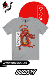 T-Shirt simple Red Dragon - OUZOSAN